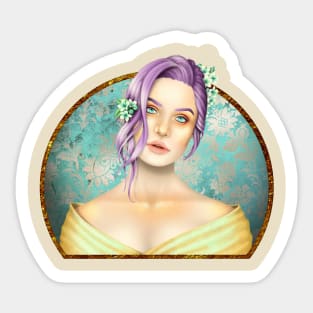 Orange Blossoms Sticker